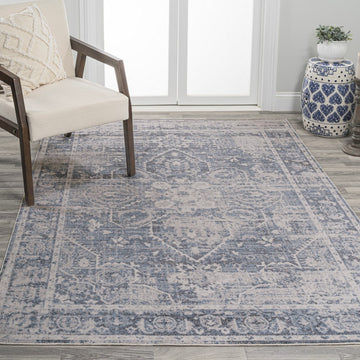 Shaii Global Medallion Low-Pile Machine-Washable Area Rug